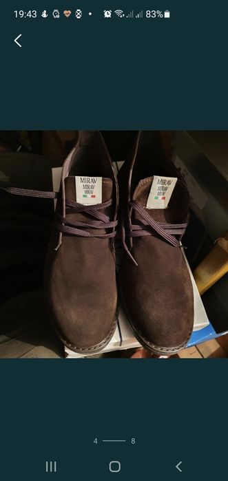 Ghete piele naturala întoarsă barbati