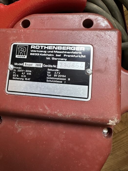 Aparat de sudura prin puncte pt reparare caroserii firma Rothenberger