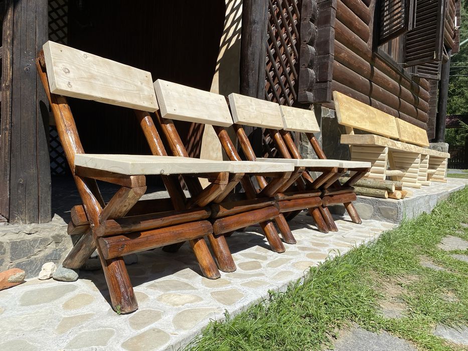 Mobilier terasa | rustic | lemn | masiv | traditional