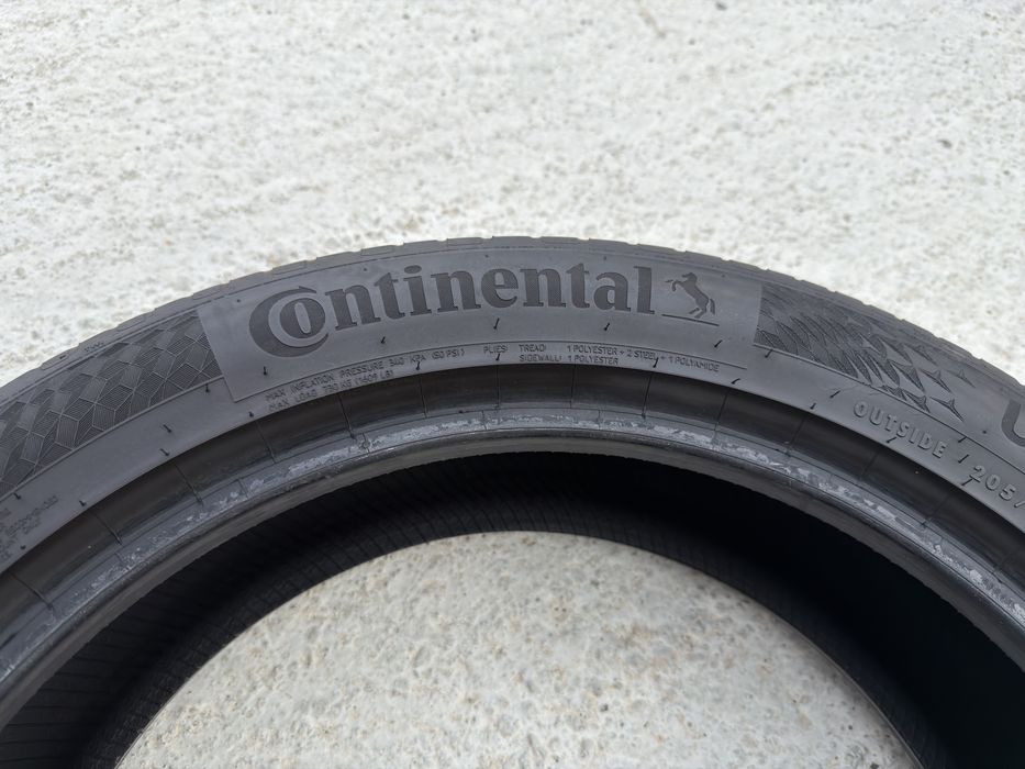 Set 2 anvelope Continental 205 55 19 an 2024 - 4,6/4,7 mm