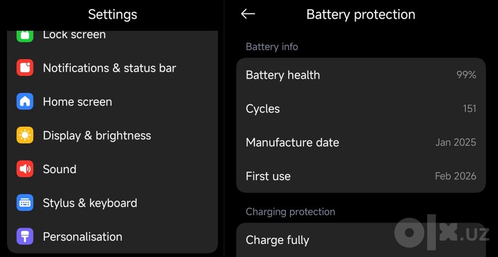 Xiaomi pad 7 8\256 99% ёмкость