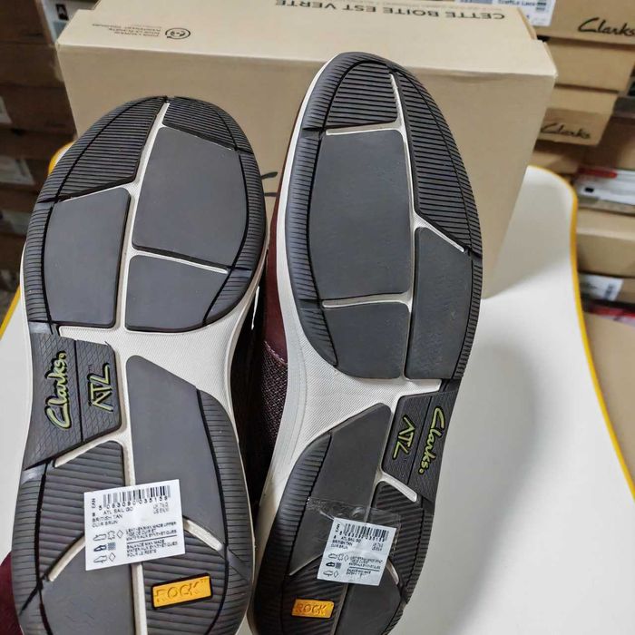 Кожаные туфли, британские мокасины Clarks ATL SAIL GO [39-45]