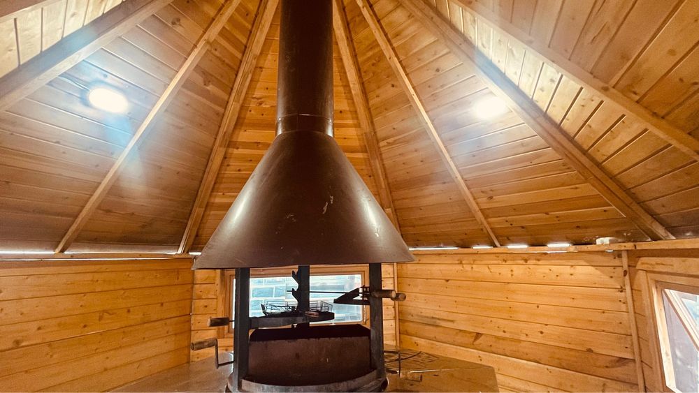 Гриль Домик, мангальная зона