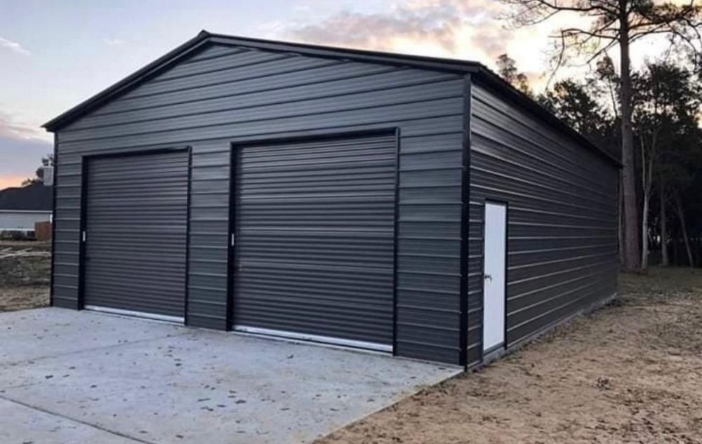 Vând garaj auto pe structura metalica