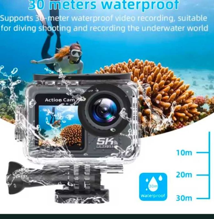 Action Camera 5k cu toate accesoriile posibile similar GoPro