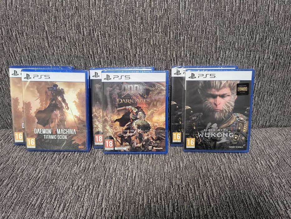 Black Myth Wukong, Doom Dark Ages,Demon X Machina PS5