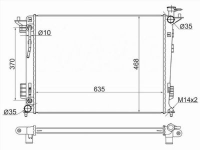Радиатор  Hyundai Ix35