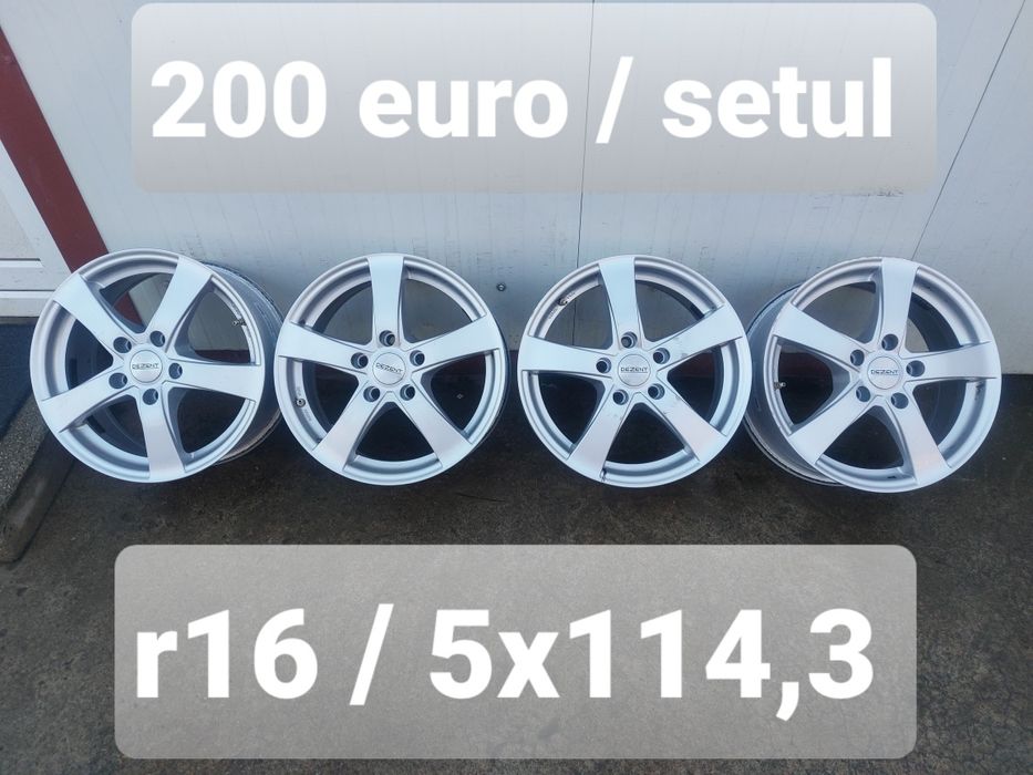 Jante aluminiu r16 / Renault Nissan Dacia Kia Hyundai Mazda / 5x114,3