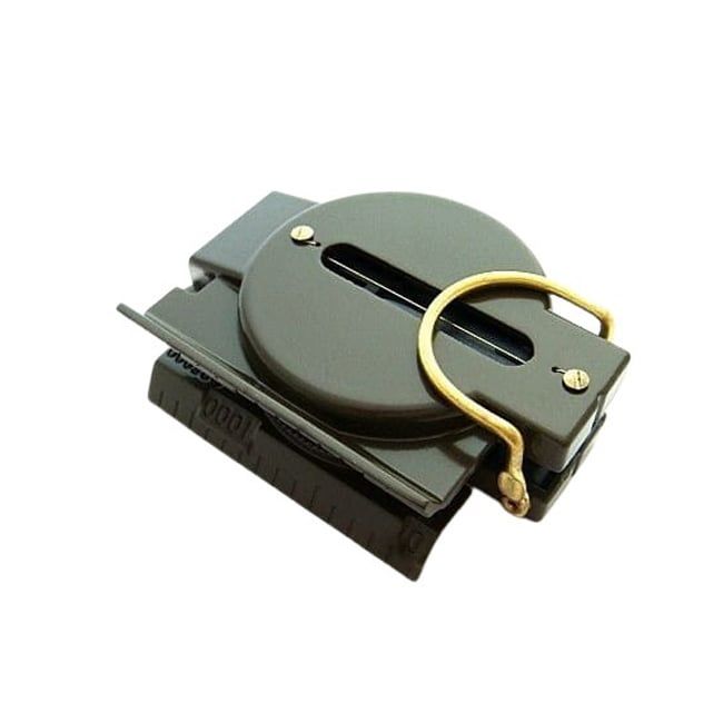 Busola metalica Depox®, World Seeker, 17 cm, lupa inclusa, verde