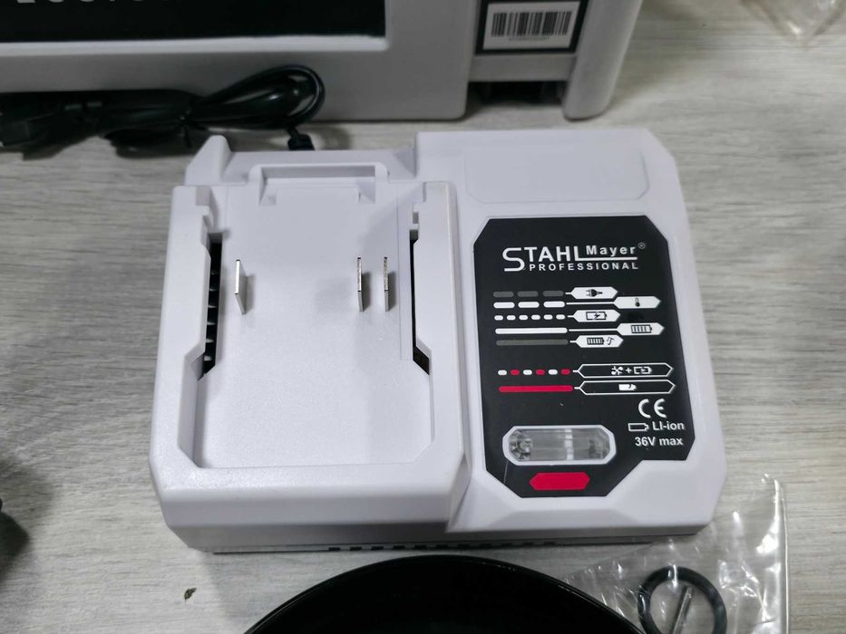 2в1 Акумулаторен Винтоверт и Безчетков Ъглошлайф STAHLMAYER 36V 8,0AH