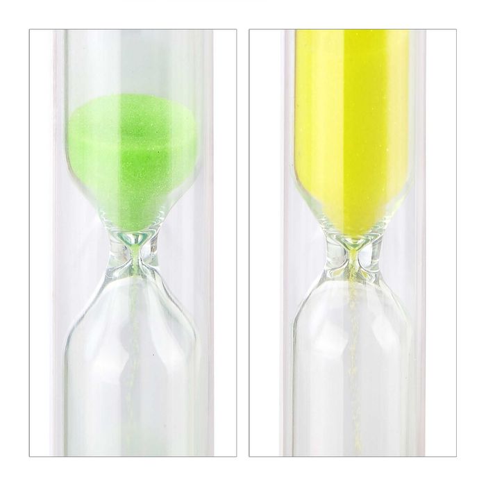 Set de 5 clepsidre pentru copii, 30 s 1 min 3 min 5 min 10 min