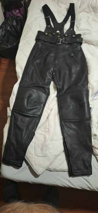 Рокерски кожен панталон нов