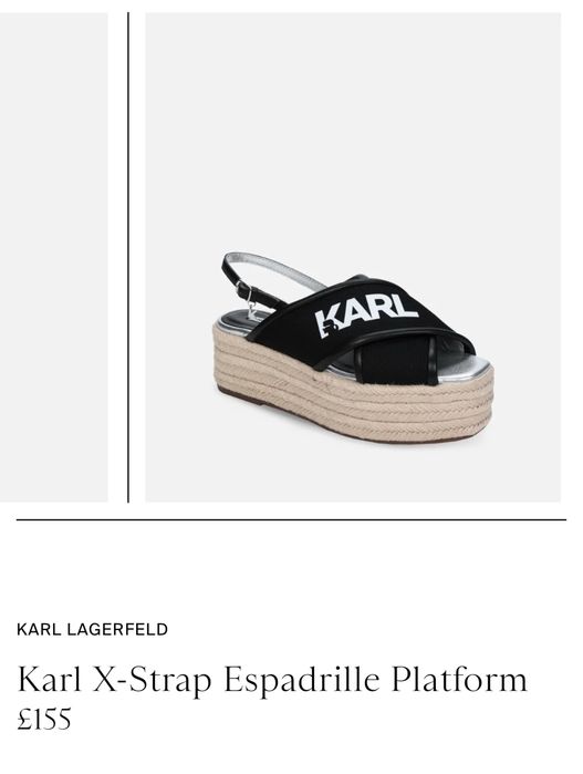 Сандали тип еспадрили karl lagerfeld