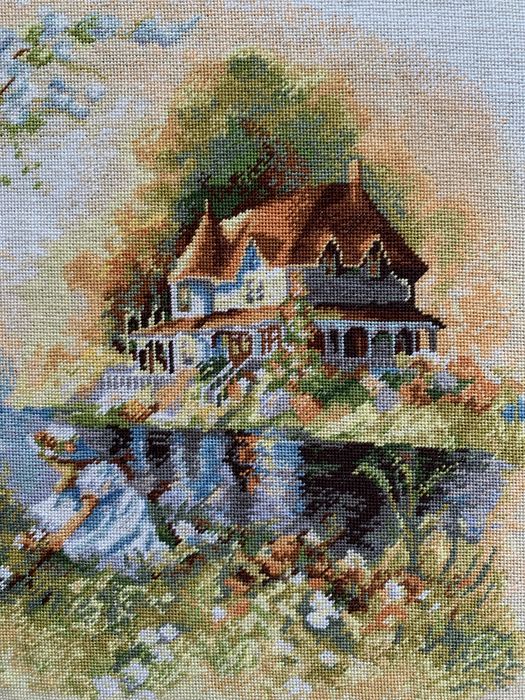Goblen Primavara la castel 32/23 cm