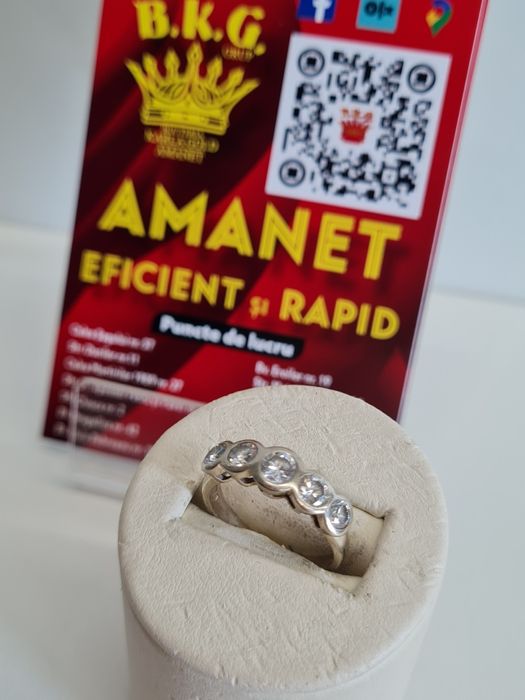 Inel din aur de 14k cu briliante Amanet BKG