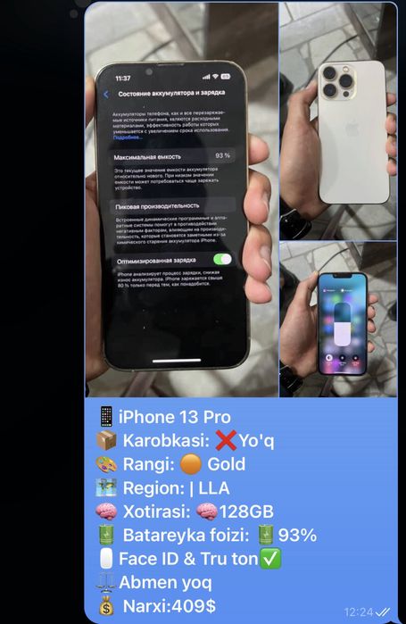 Iphone 13 pro sotiladi