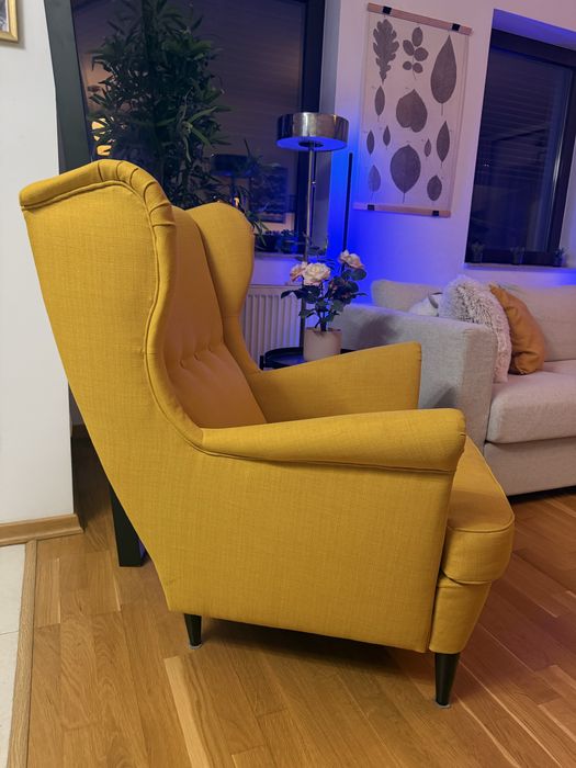 Fotoliu galben IKEA STRANDMON