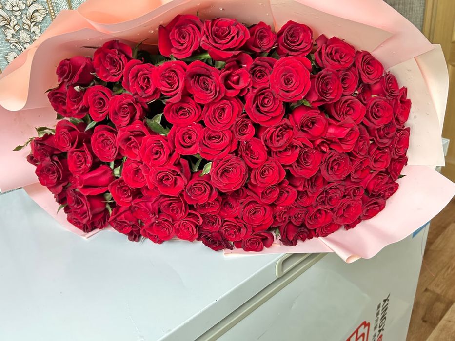 Цветы свежие гүл 101 роза