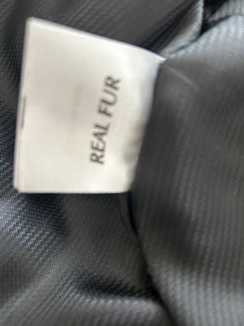 Vestă damă din blană naturală chinchila și piele vițel, mărime S/36