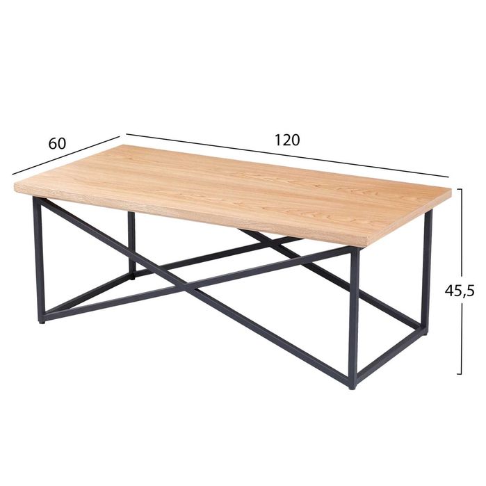 Холна маса HM9469, Метална основа, MDF плот, 120x60x45.5 см, ПРОМО!