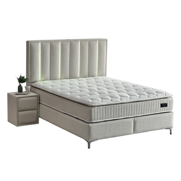 Тапицирана спалня с матрак MINI MOONLIGHT 140 х 200 - крем 01