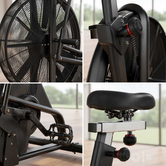 Профессиональный велотренажер Airbike RUNEX кардио аэрбайк