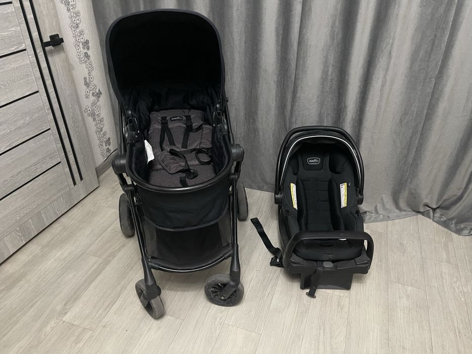 Продается Evenflo Pivot Modular 3-в-1 с люлькой и автокреслом