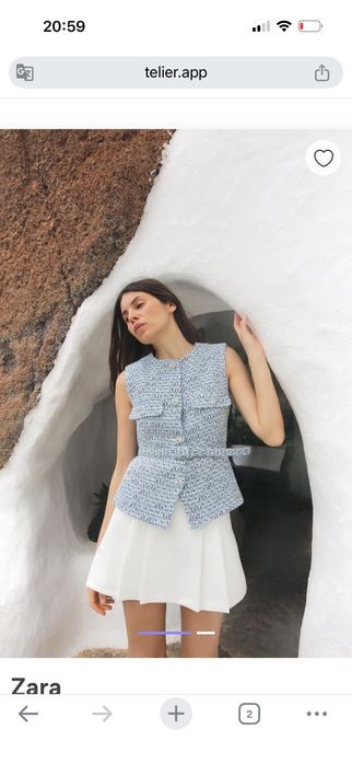 Елек от туид на Zara