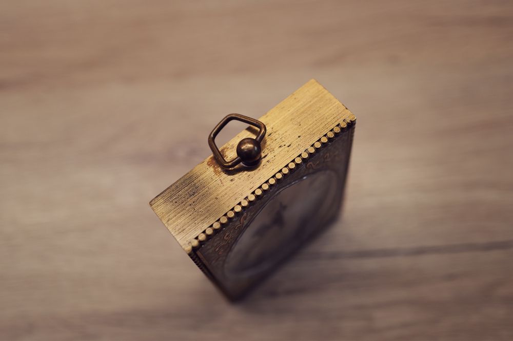 Ceas Birou Seliva 8 zile elvetian din alama jaeger alarma travel