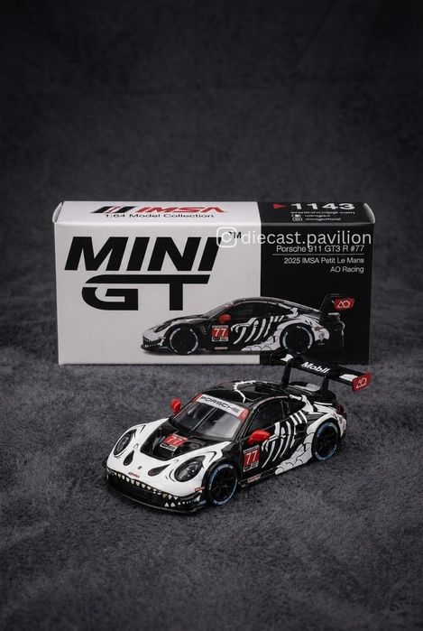 Mini GT - Porsche 911 GT3 R - Skeleton Rexy