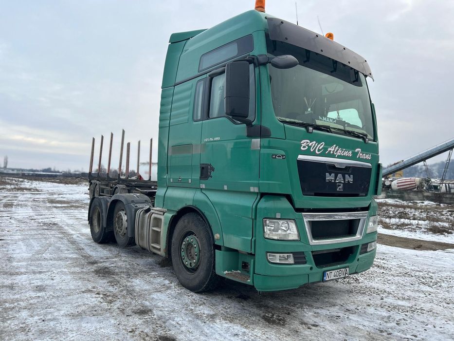 MAN TGX 26.480 EEV 6×2 axa liftanta trailet agabaritic