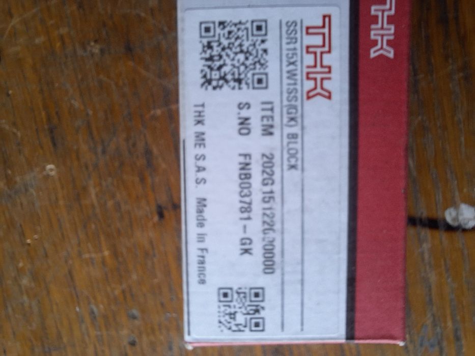 Ghidaje liniare THK SSR15 – șine + cărucioare CNC / automatizări