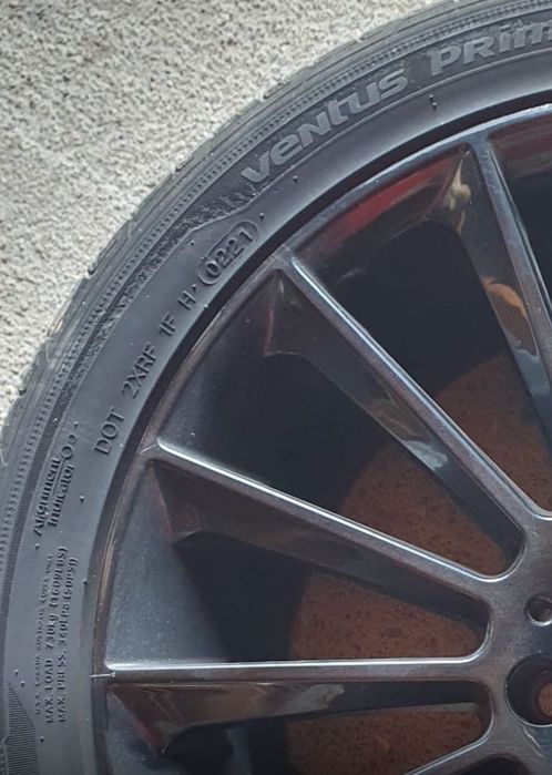 Jante + Cauciucuri/Set 4 jante Audi originale R18+ anvelope 245/40 R18