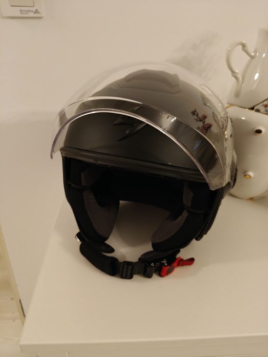 Casca Moto open face/jet SCORPION EXO CITY II SOLID Negru Mat Marime L