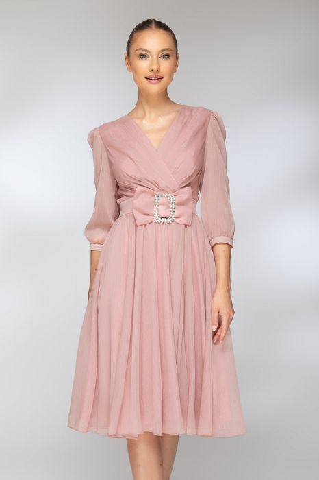Rochie elegantă roze, mărimea 44