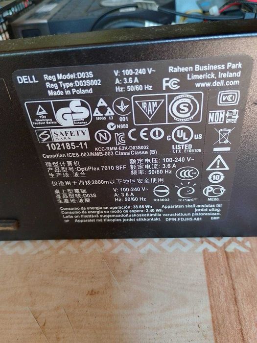 DELL OptiPlex 7010 D03S i5-3570