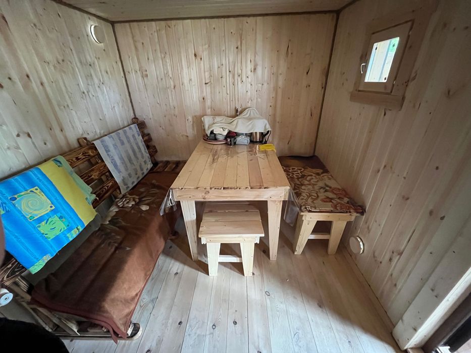 Баня на дровах, мангал, печь, топчан, качели