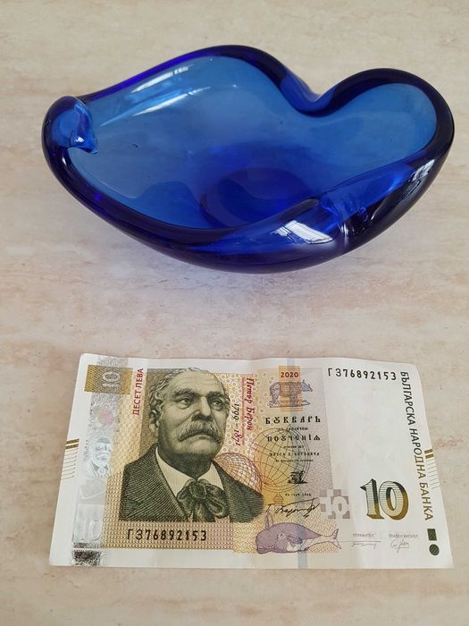 Винтидж пепелник от муранско стъкло