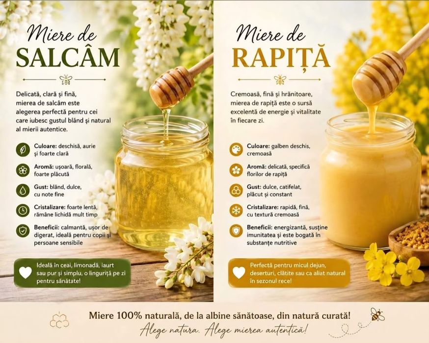 Vând miere naturala de albine