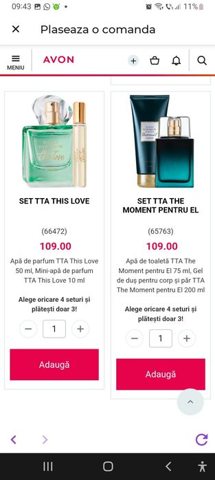 Parfum today 3+1gratis