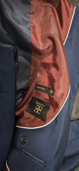 Costum bărbați Cavani 3 piese + cravată, nou, mărimea 40S / EU 50S