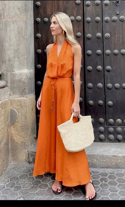 Rochie din in Zara linen blend