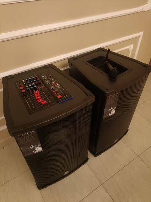 Boxe active Profesionale Eghe/Vlliodor/NRS/JBL 800W bluetooth + 2 mic