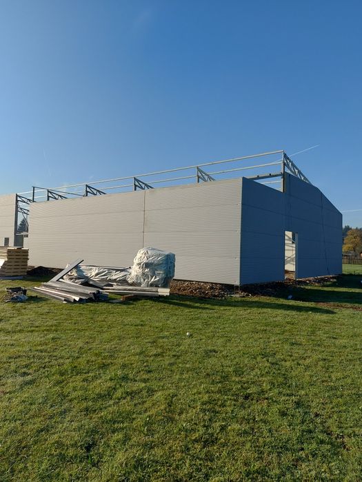 Vand hala metalica completa sau doar structura,