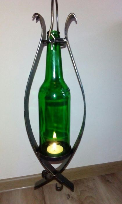 Suport forjat pt. lumanari