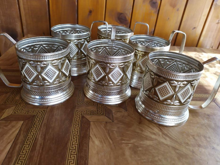 Руски подстакани за чай, 6 бр комплект