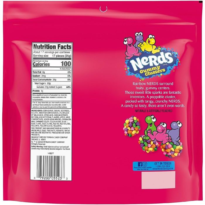 Конфеты Nerds Gummy Clusters, Rainbow, весенние пасхальные конфеты