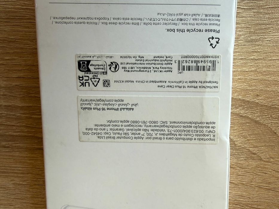 Нов Оригинален iPhone 16 Plus Clear Case with MagSafe кейс / гръб