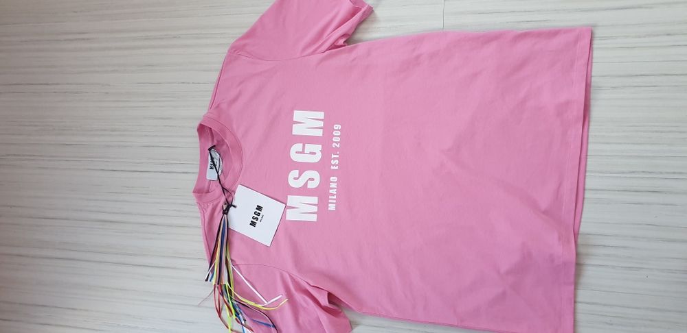 MSGM Milano  Oversize Cotton / XS НОВО! ОРИГИНАЛ! Дамска Tениска!