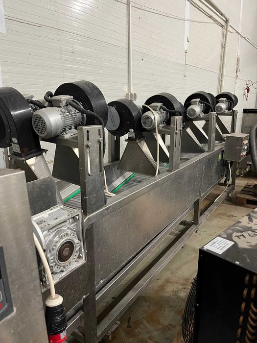 Професионална линия за измиване на плодове и зеленчуци, и изсушаване